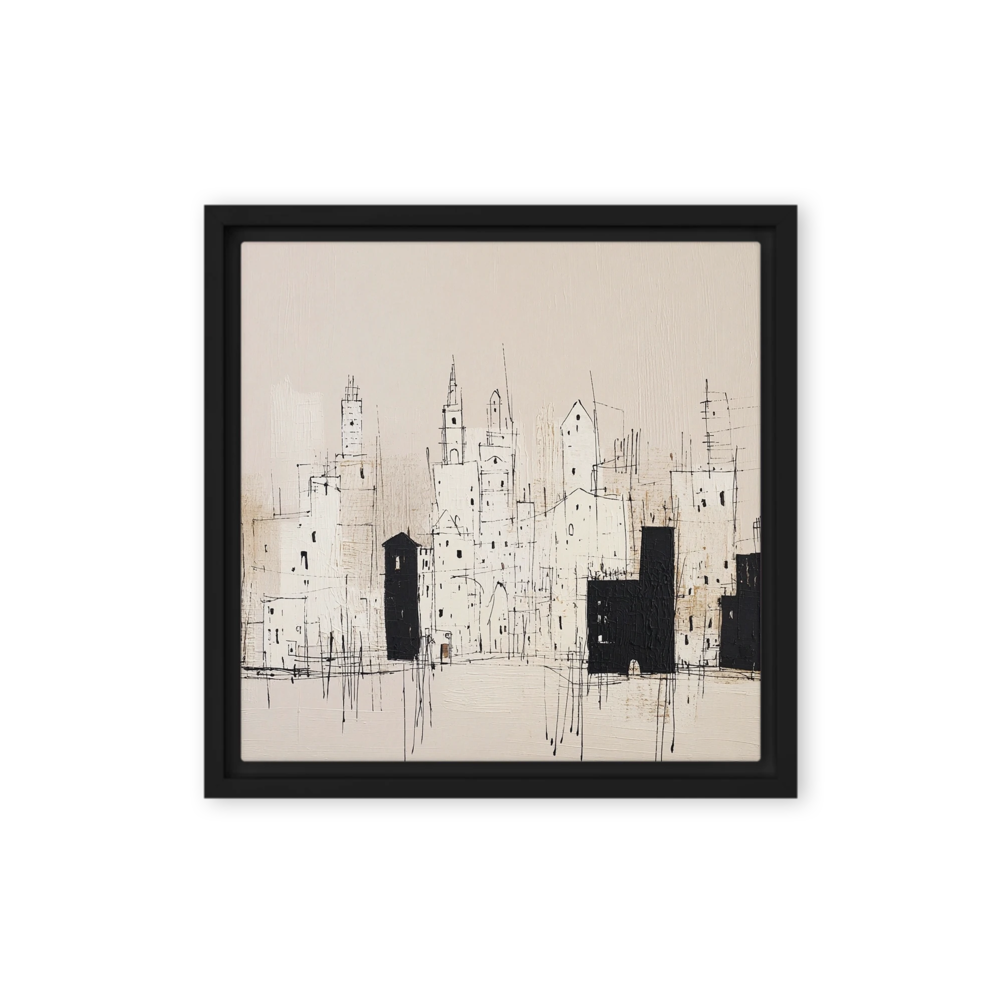 Monochrome Urban Skyline
