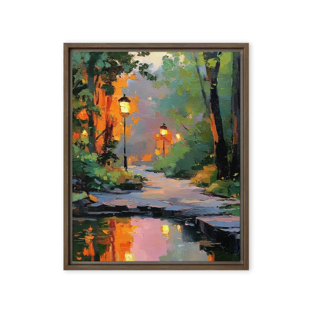 Lamplight Reflections | Art Print