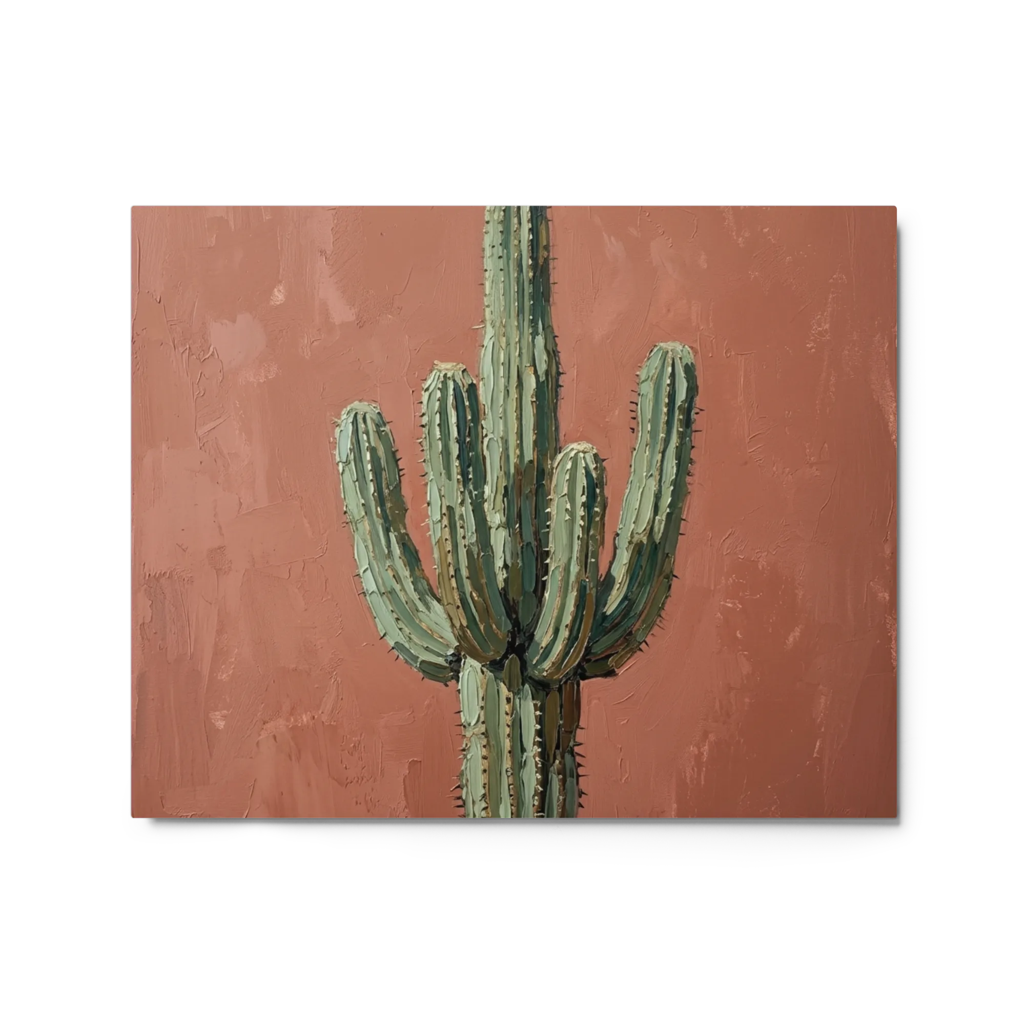 Terracotta Cactus Impasto