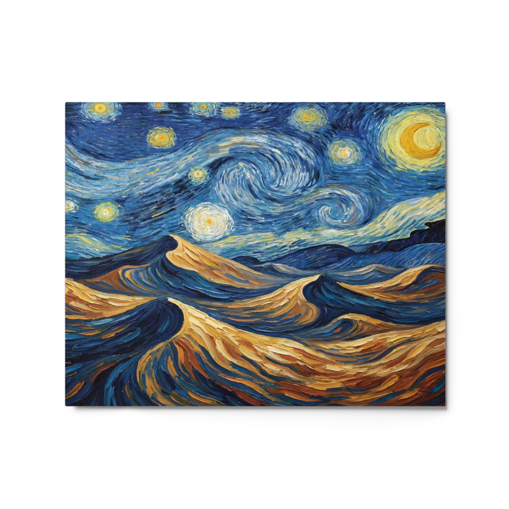 Starry Dunes Landscape 
 Art Print | 12″x 18″