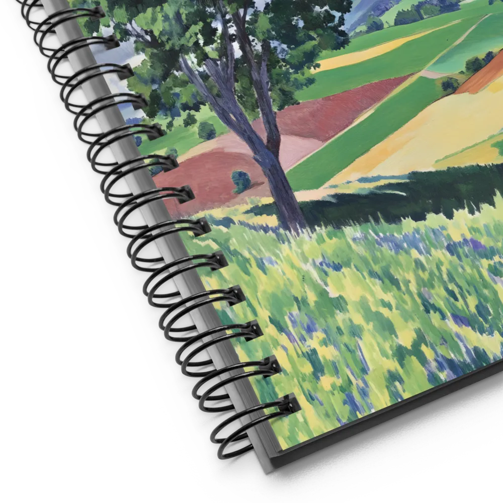 Lone Tree in Summer Fields 
 Spiral Notebook | 140 pages