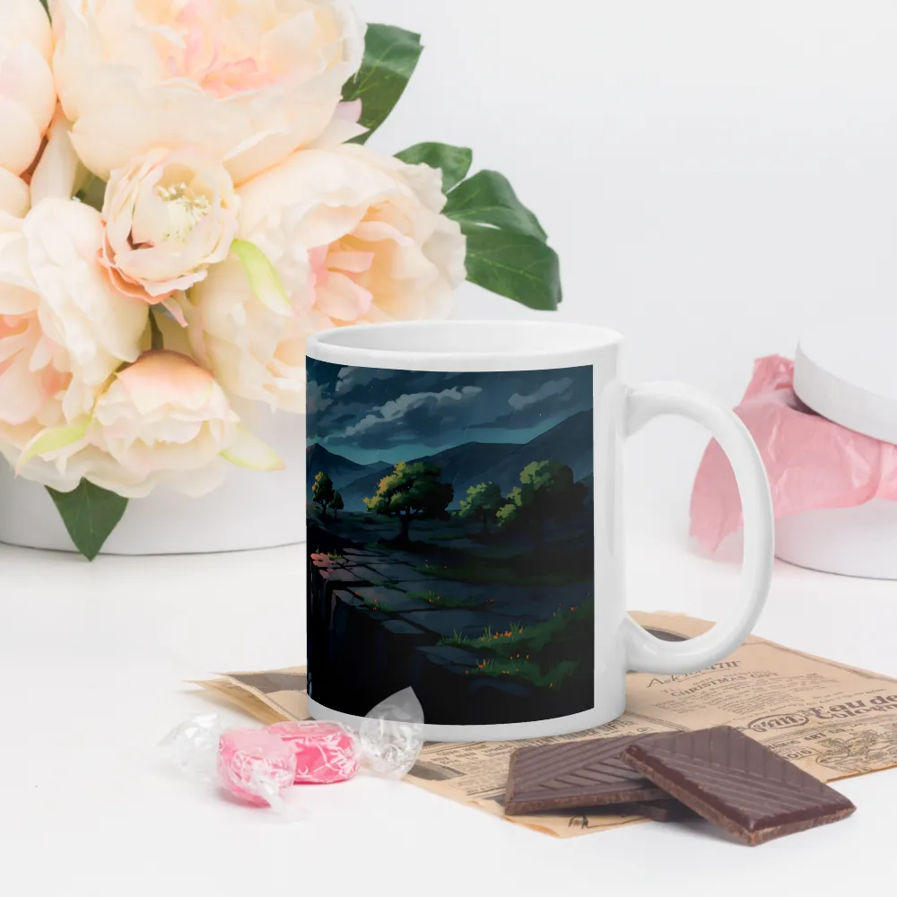 Sunset Rift 
 Mug with Red inside | 15 oz