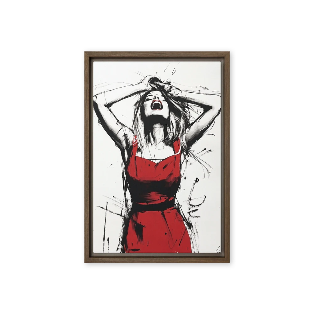 Red Dress Ecstasy | Art Print