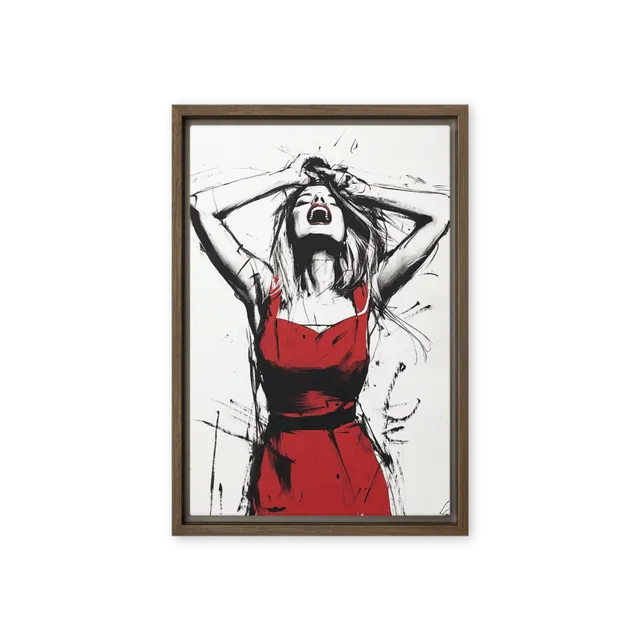 Red Dress Ecstasy | Art Print