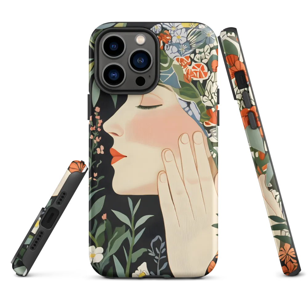 Serene Floral Portrait | Phone Case