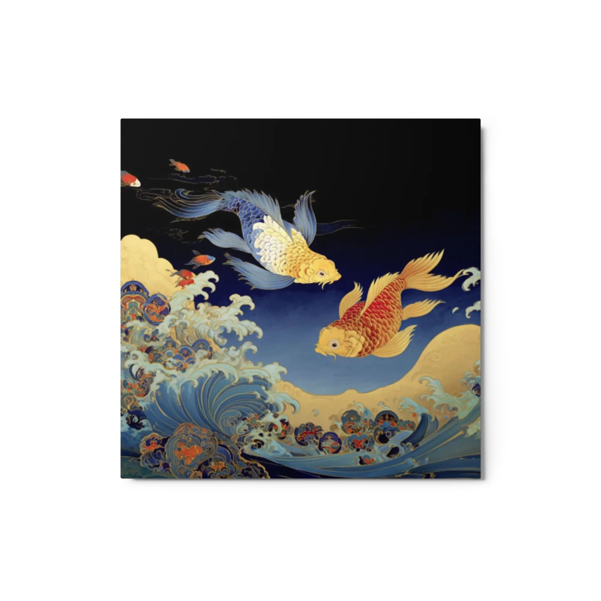 Golden Koi Waves