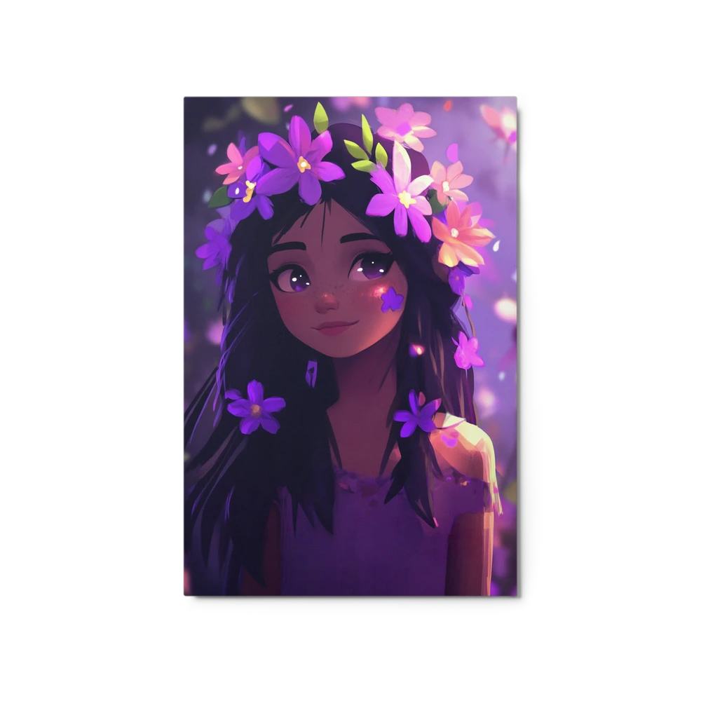 Whimsical Floral Portrait | Art Print