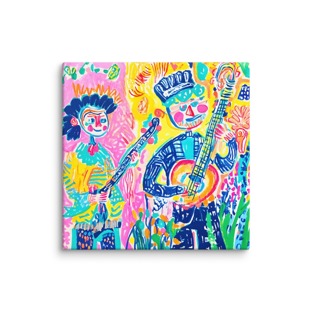 Joyful Folk Musicians 
 Canvas | 30″x 30″