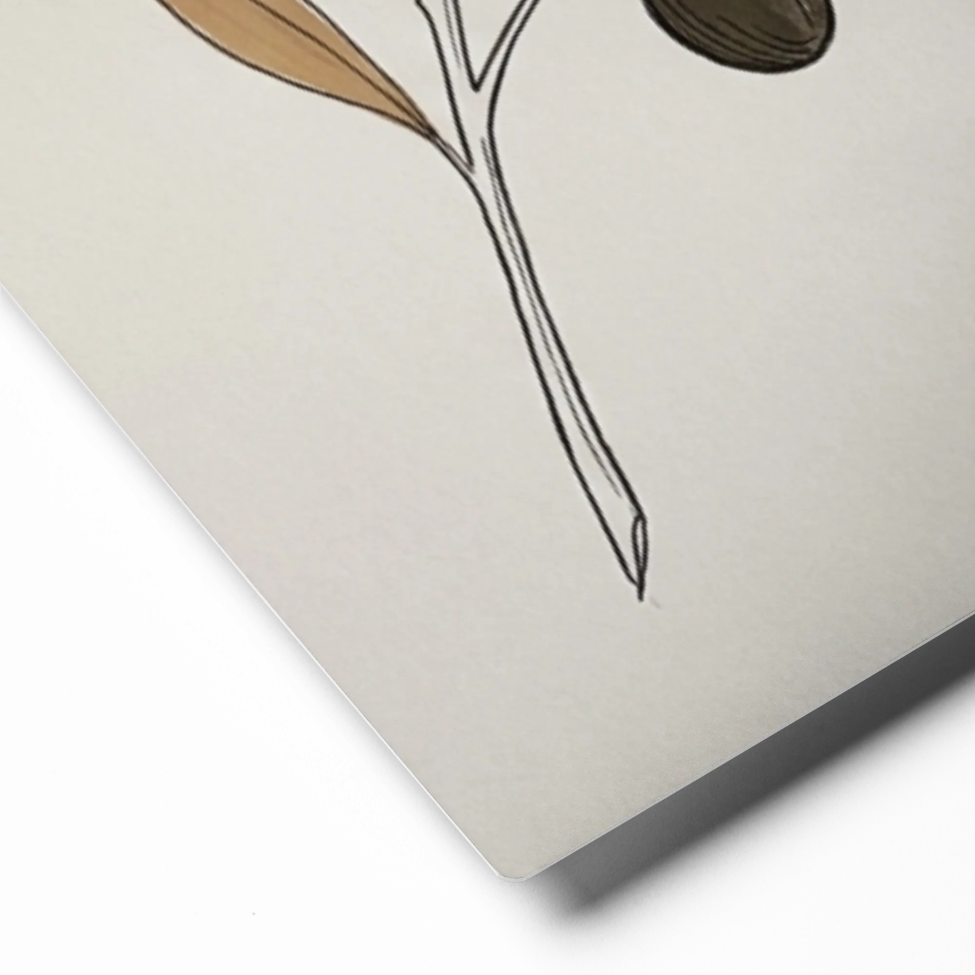 Olive Branch 
 Poster with Red oak Frame | 12″x 16″