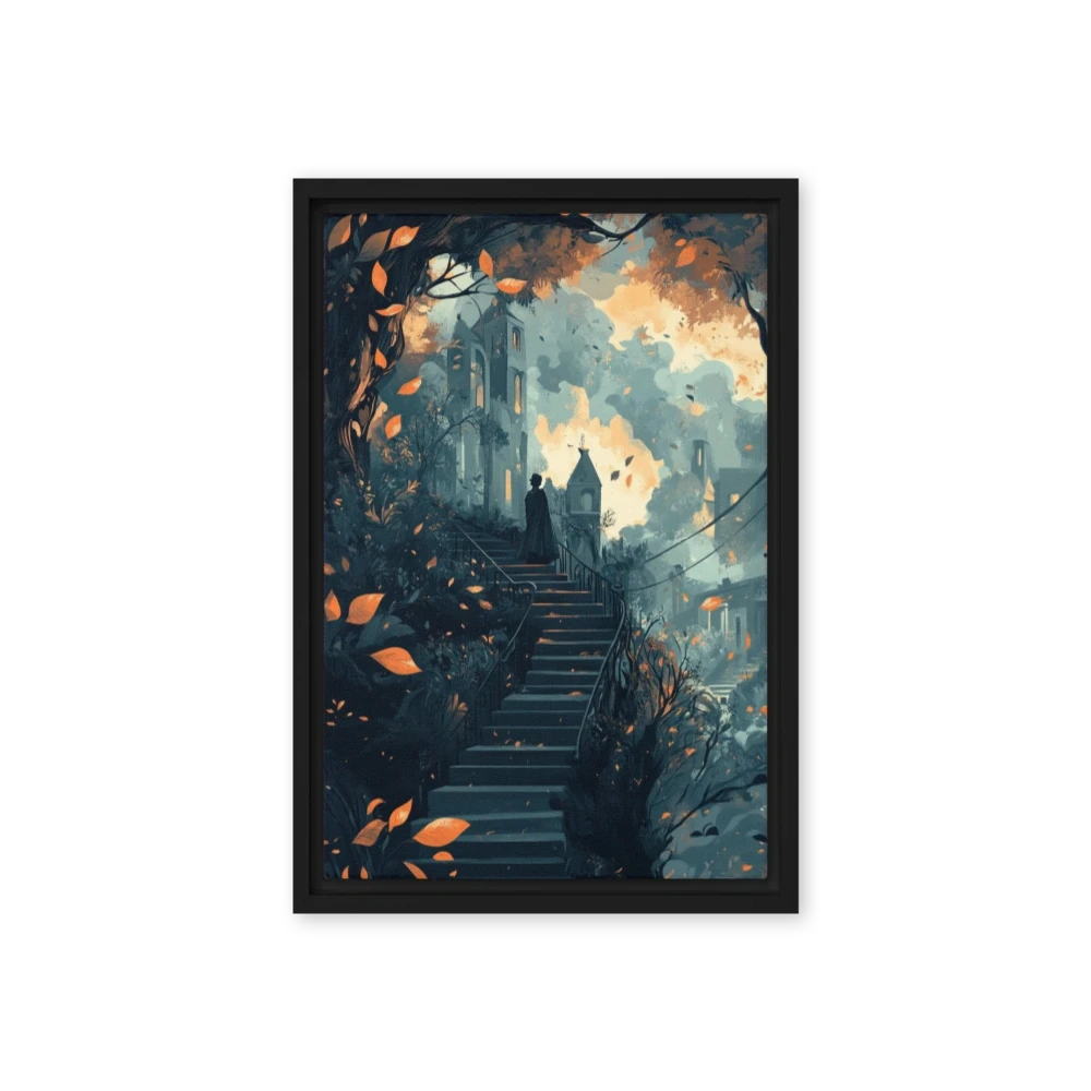 The Autumn Stairway to the Gothic Castle