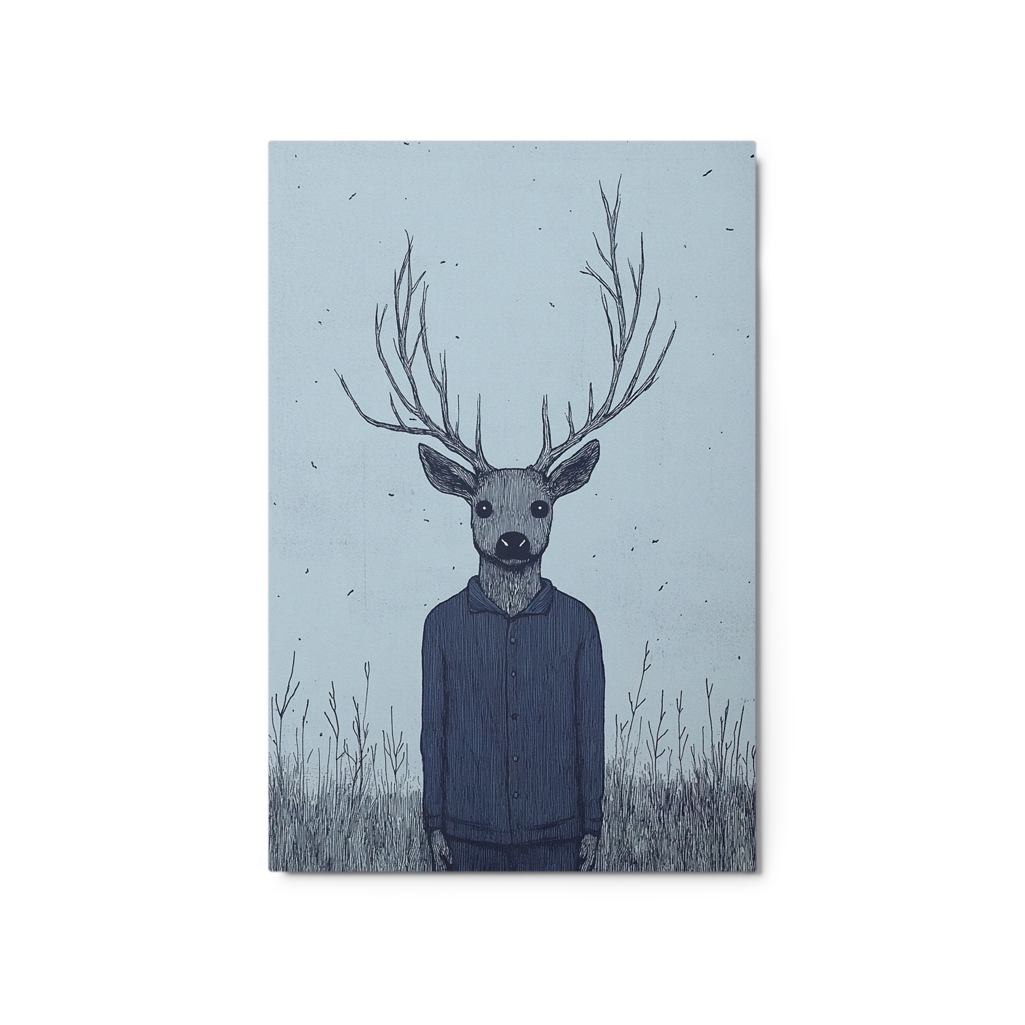 Surreal Deer Human Illustration