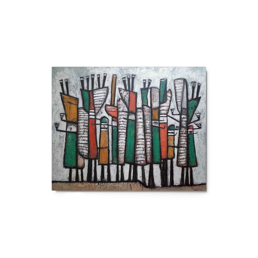 Abstract Figures in Row | Art Print