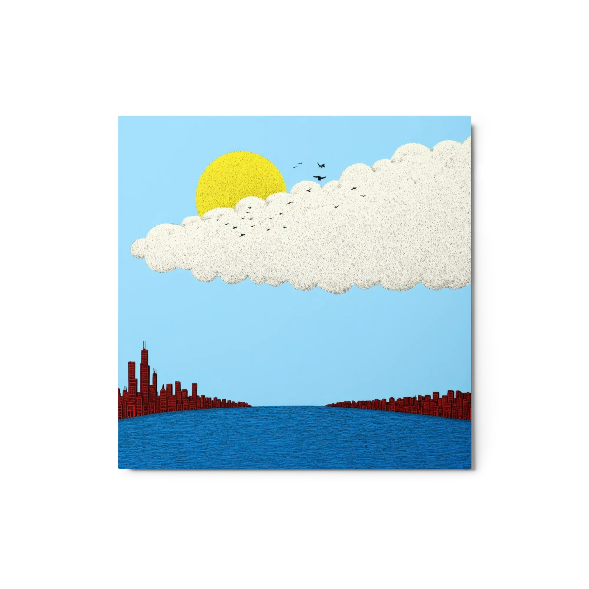 City Under Cloud and Sun