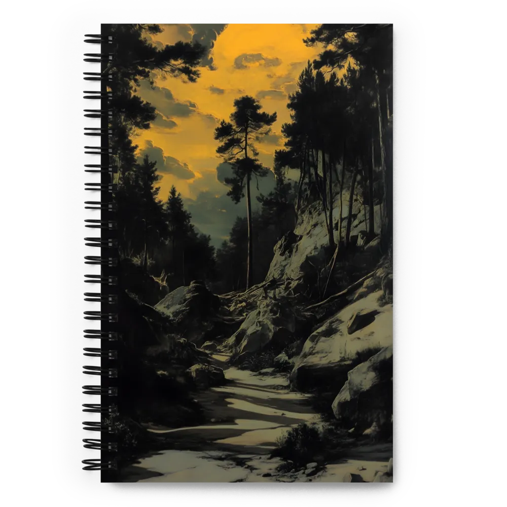 Path Through the Golden Forest 
 Spiral Notebook | 140 pages