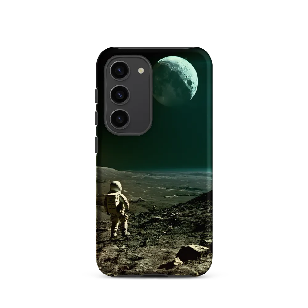 Astronaut on Lunar Landscape | Phone Case