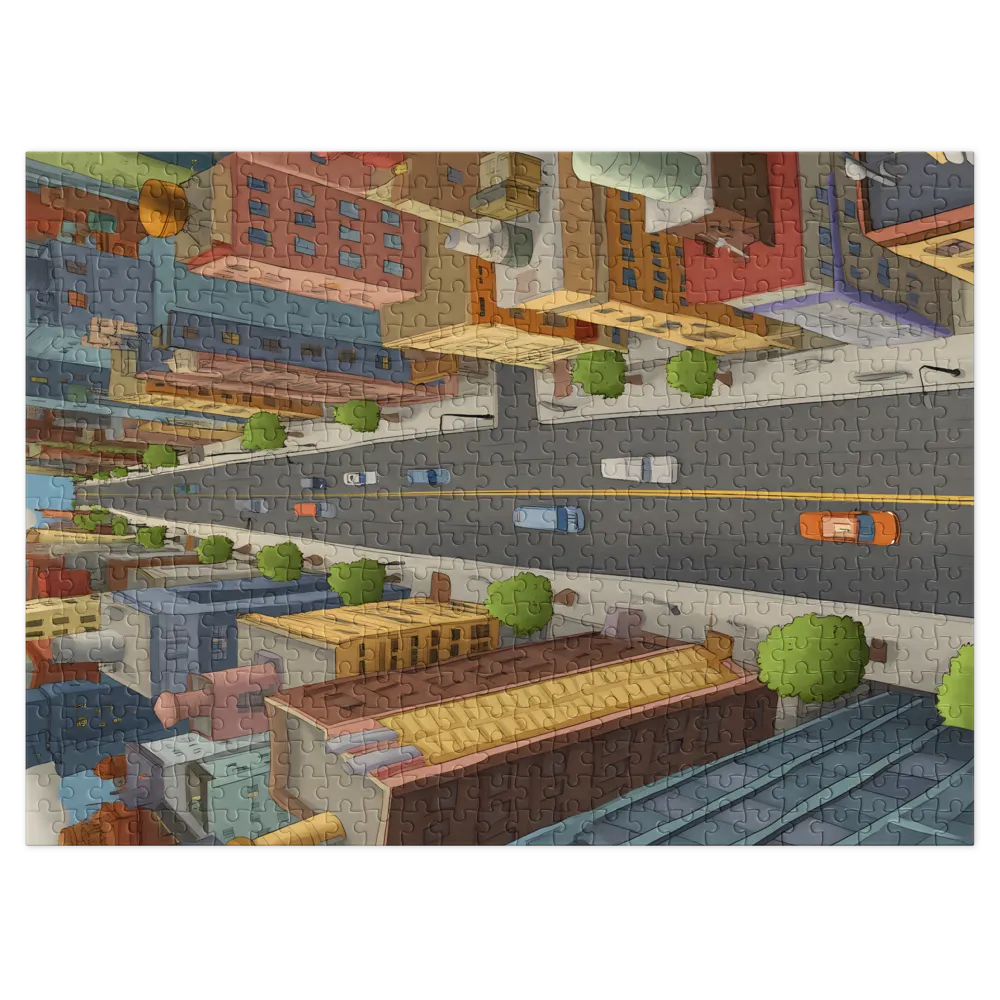 Perspectiva Aérea Urbana 
 Puzzle em caixa de metal
