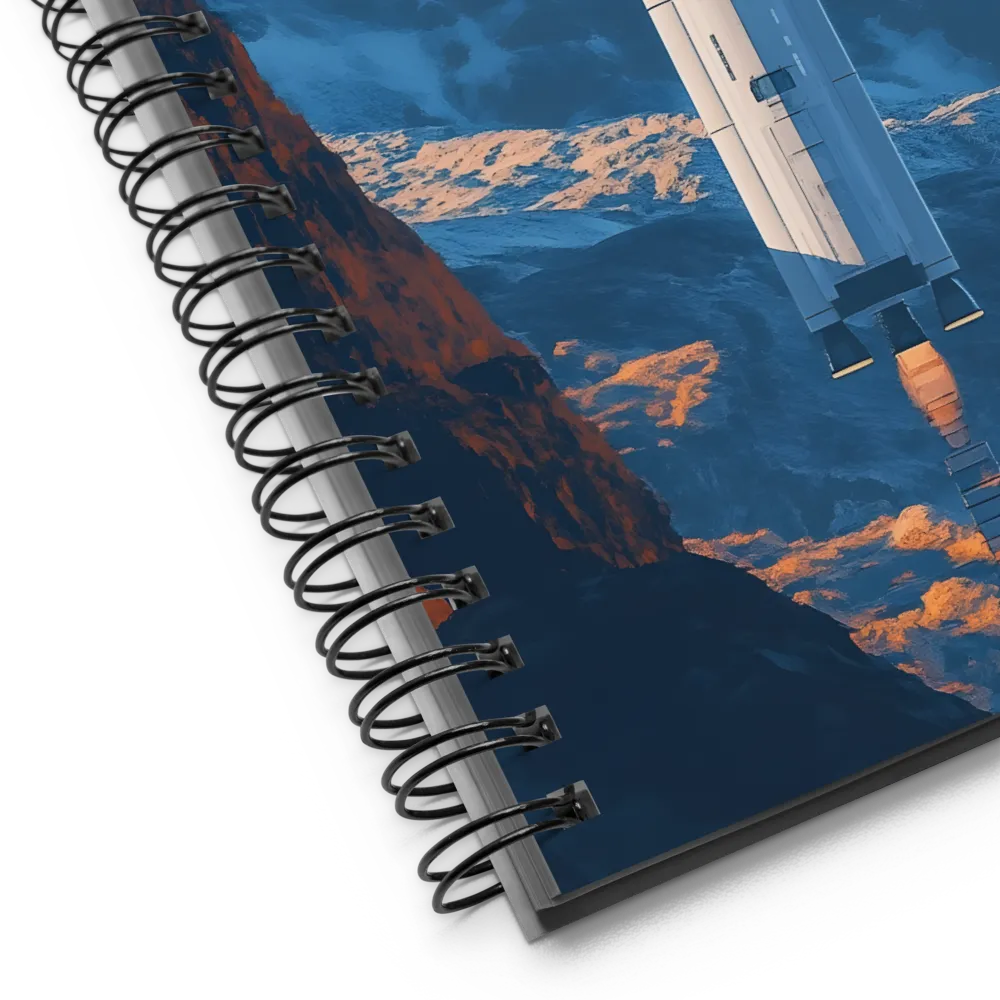 Ascent in the Alien Canyon 
 Spiral Notebook | 140 pages