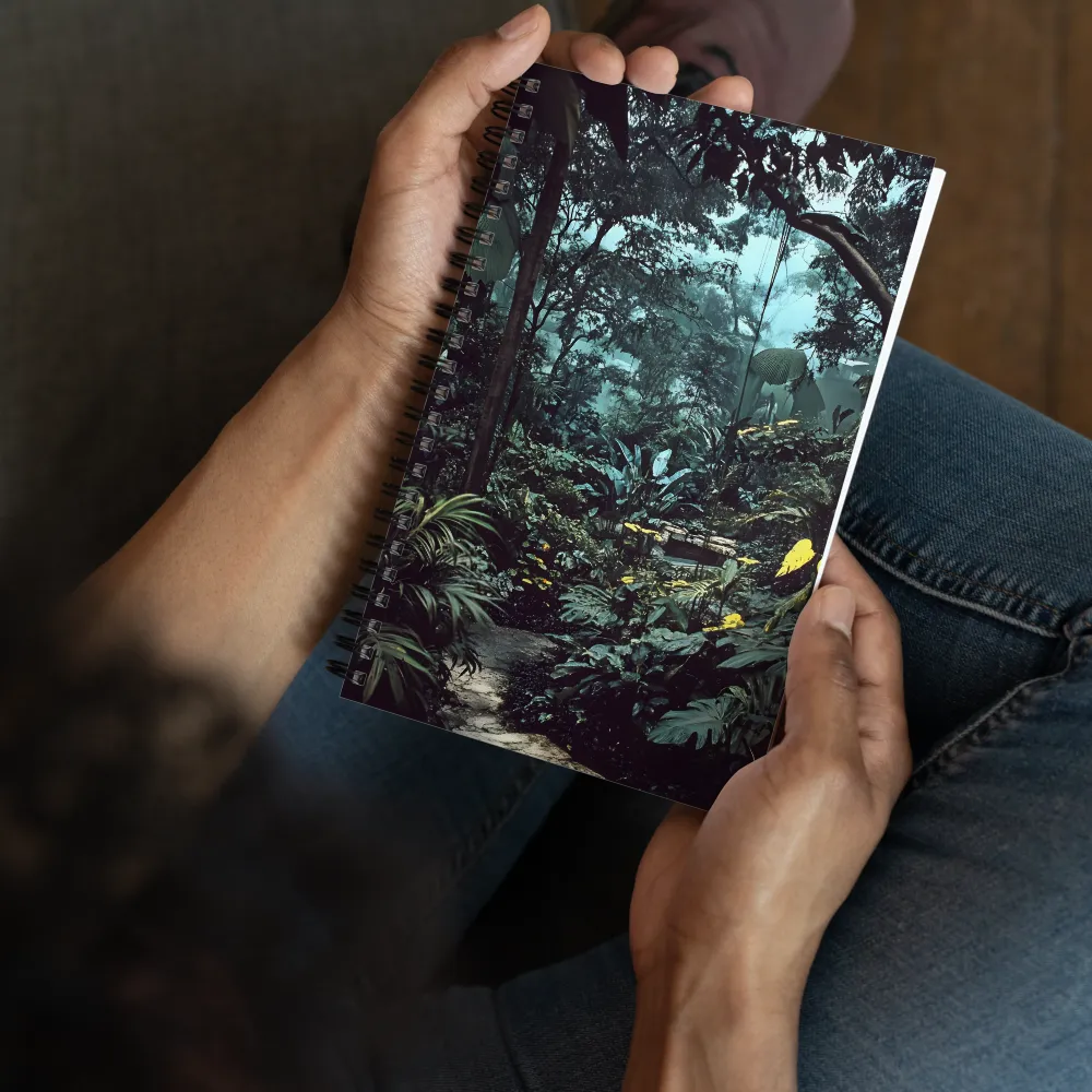 Misty Jungle Path 
 Spiral Notebook | 140 pages