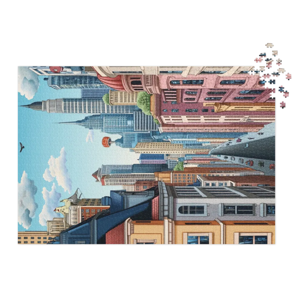 Vibrant Cityscape Illustration