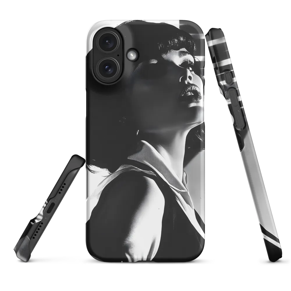 Vintage Black and White Portrait of Woman | Phone Case