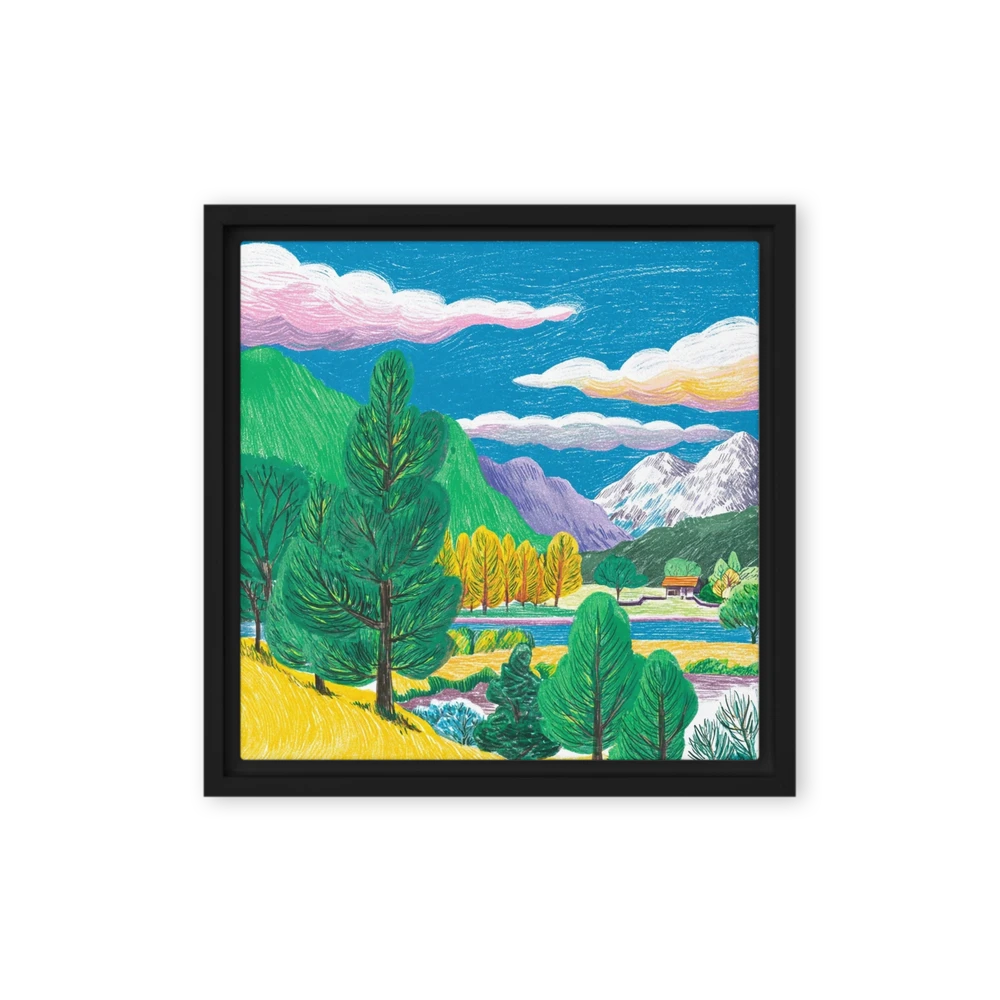 Valley of Colorful Trees | Art Print