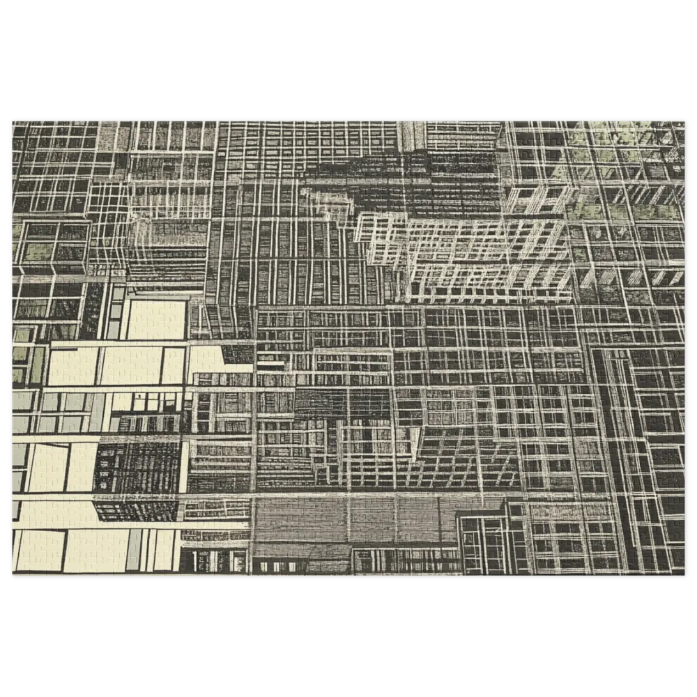 Minimalistic Cityscape Design | Jigsaw Puzzle (252/520 pieces)