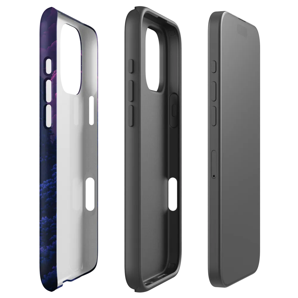Surreal Landscape with Blue Planet | Phone Case