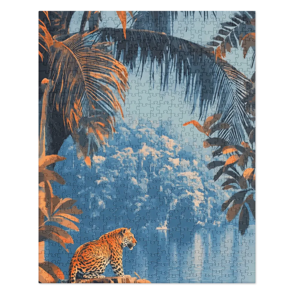 Tropical Jaguar Lake 
 Jigsaw Puzzle