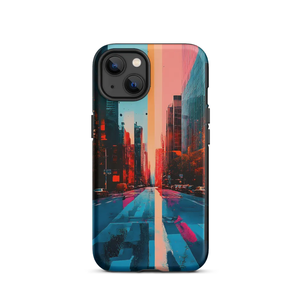 Vibrant Urban Cityscape Abstract | Phone Case