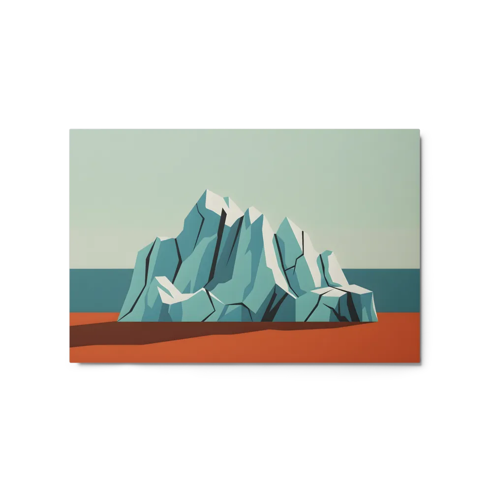 Iceberg Geometry 
 Metal Print | 20″x 30″