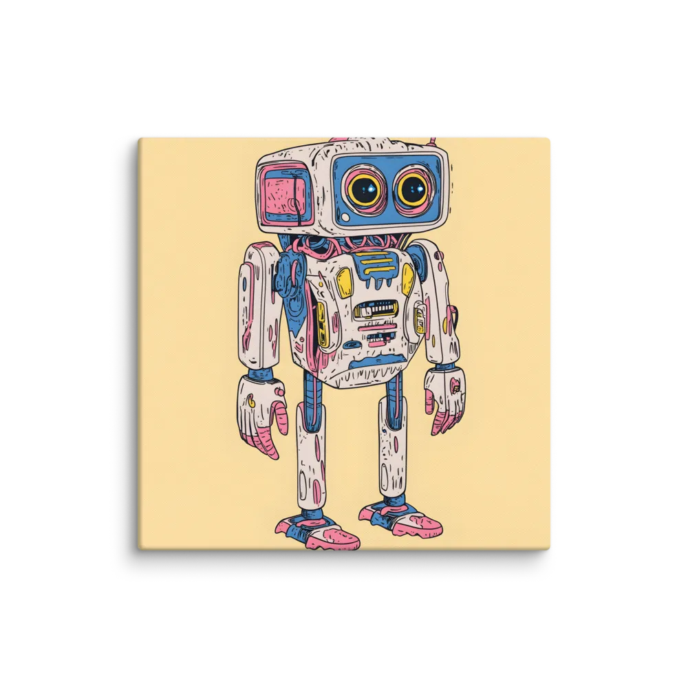 Television Head Robot 
 Canvas | 37″x 37″