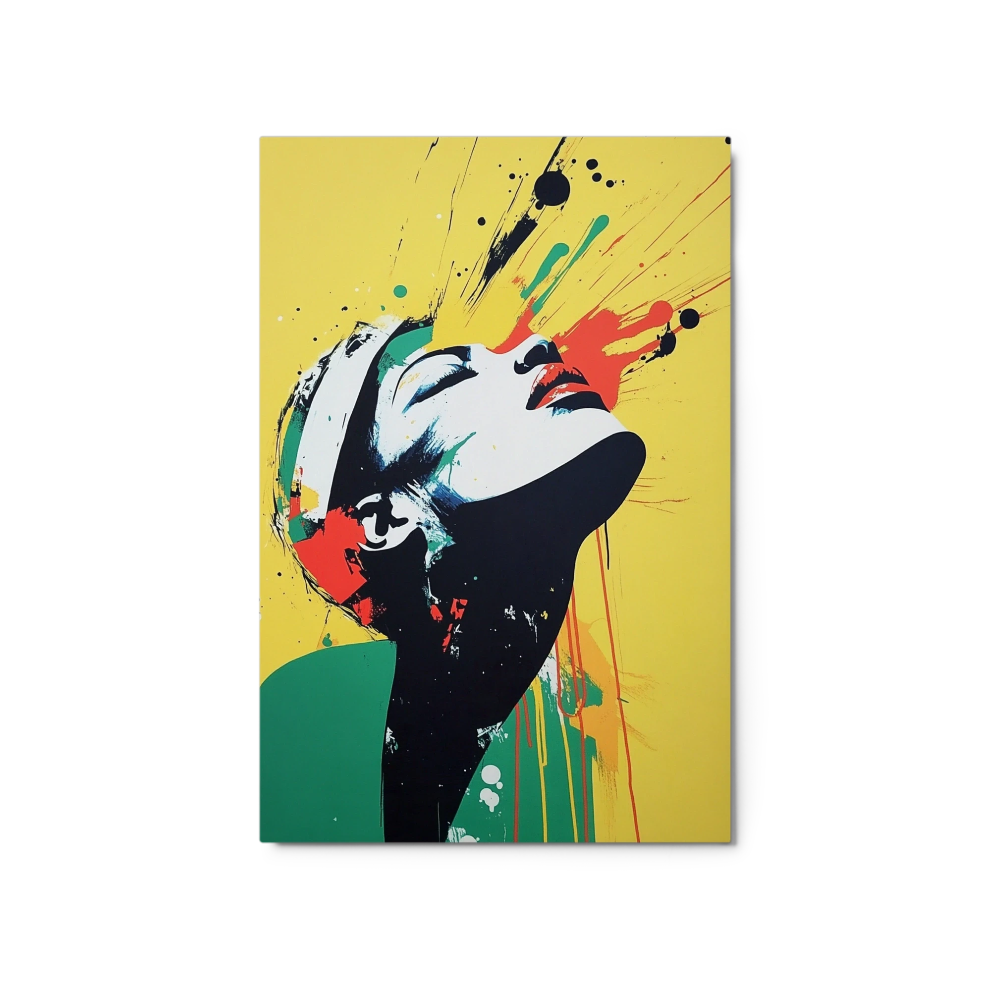 Vibrant Pop Art Woman Portrait