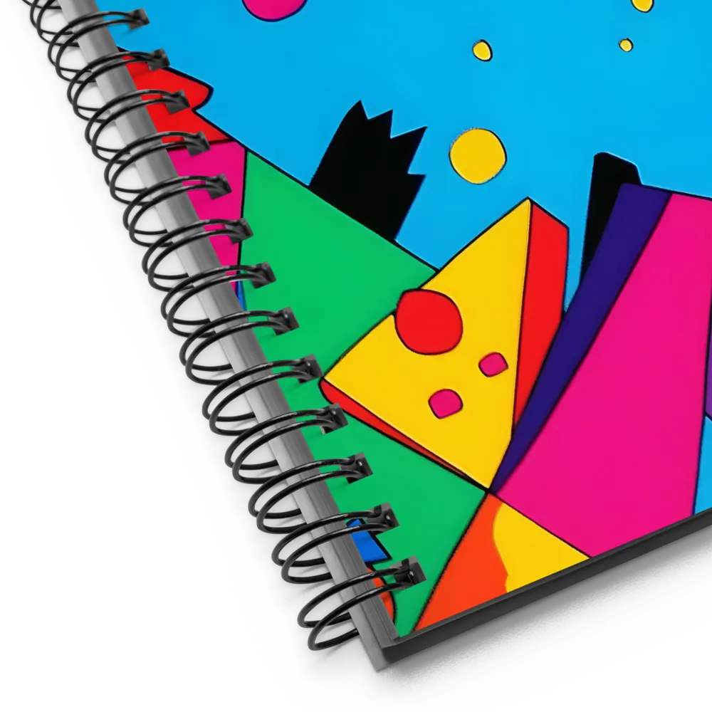 Geometric Color Explosion 
 Spiral Notebook | 140 pages