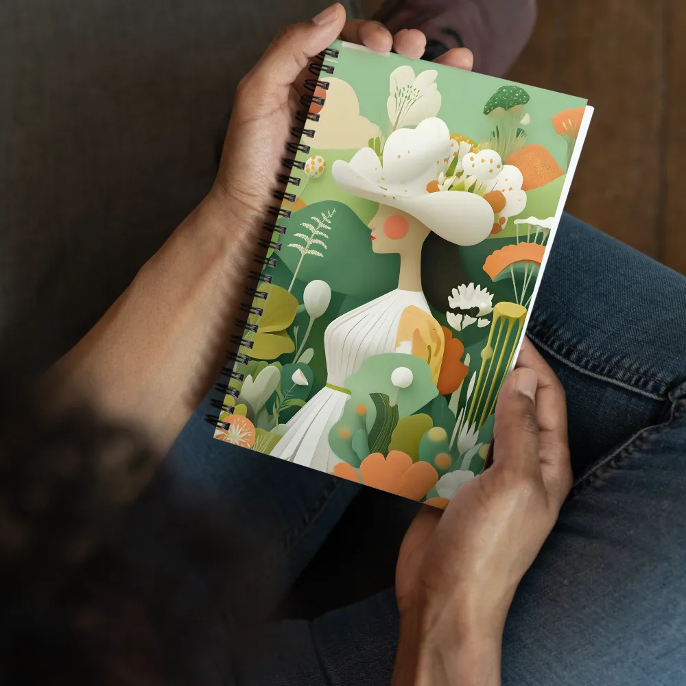 Serene Bloom Profile 
 Spiral Notebook | 140 pages