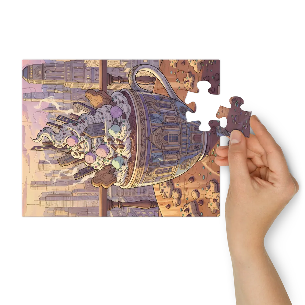 Skyline Cocoa 
 Jigsaw Puzzle in Tin Box