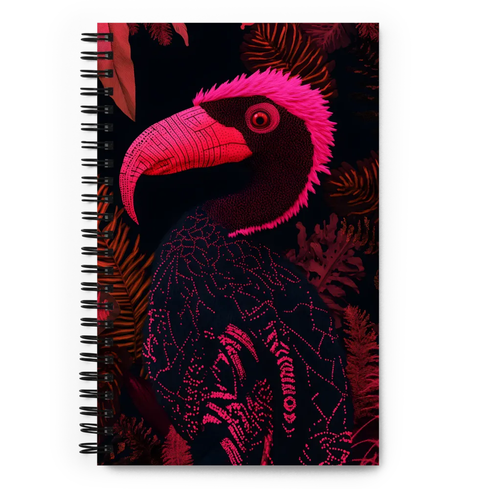Neon Tropical Bird 
 Spiral Notebook | 140 pages