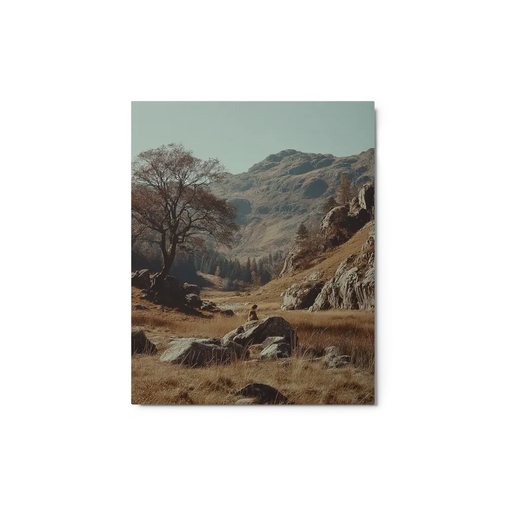 Lone Tree in Mountain Valley | Art Print