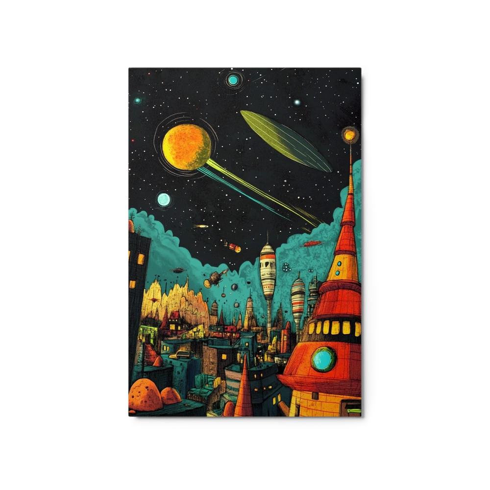 Cosmic Cityscape Dream | Art Print