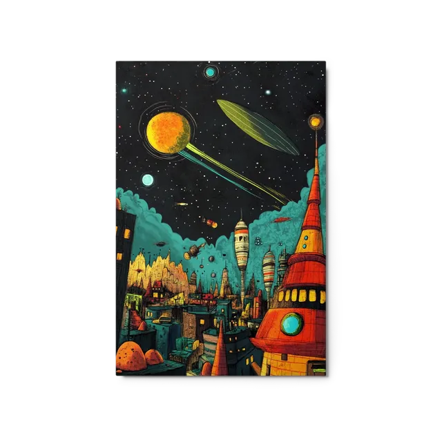 Cosmic Cityscape Dream | Art Print