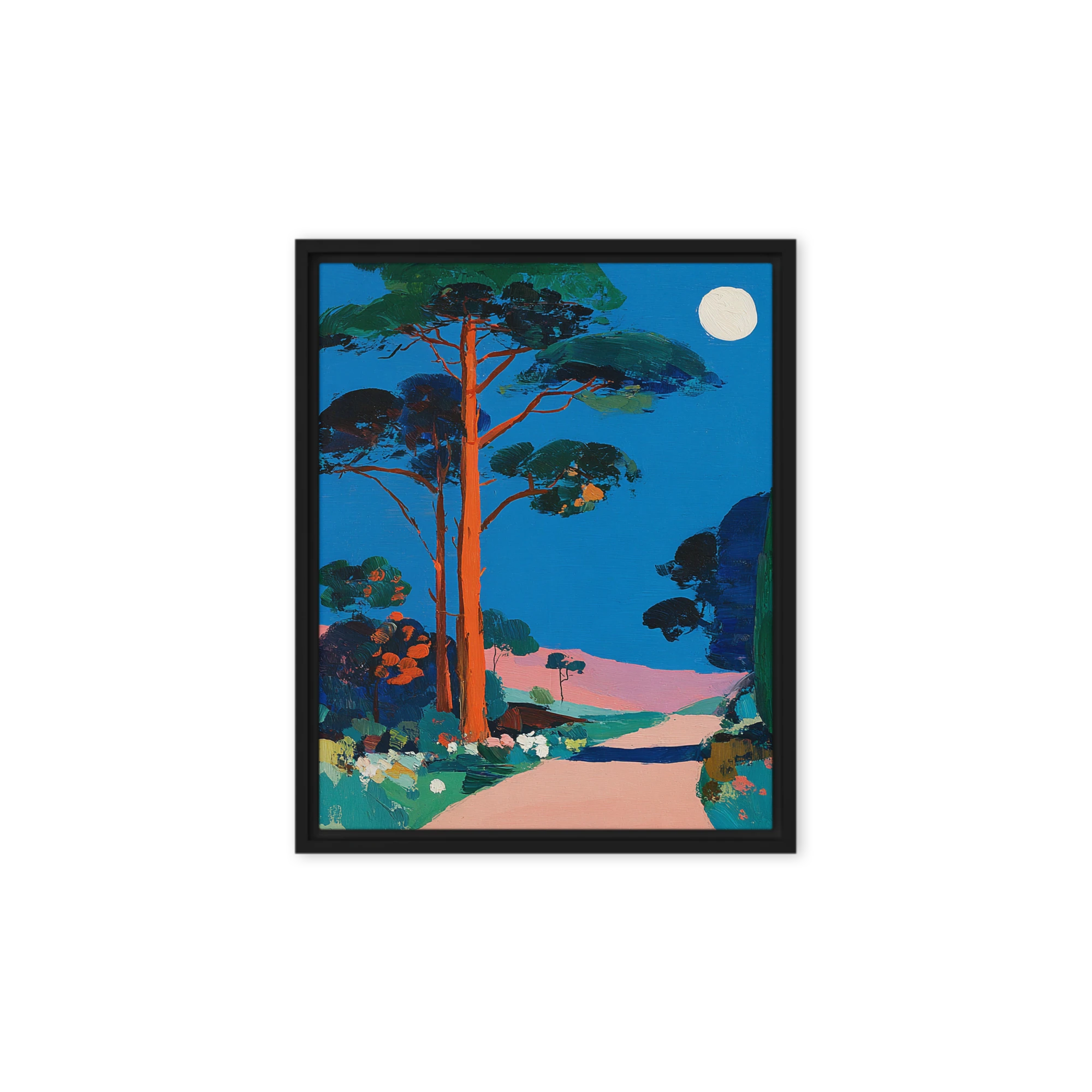Moonlit Pine Path