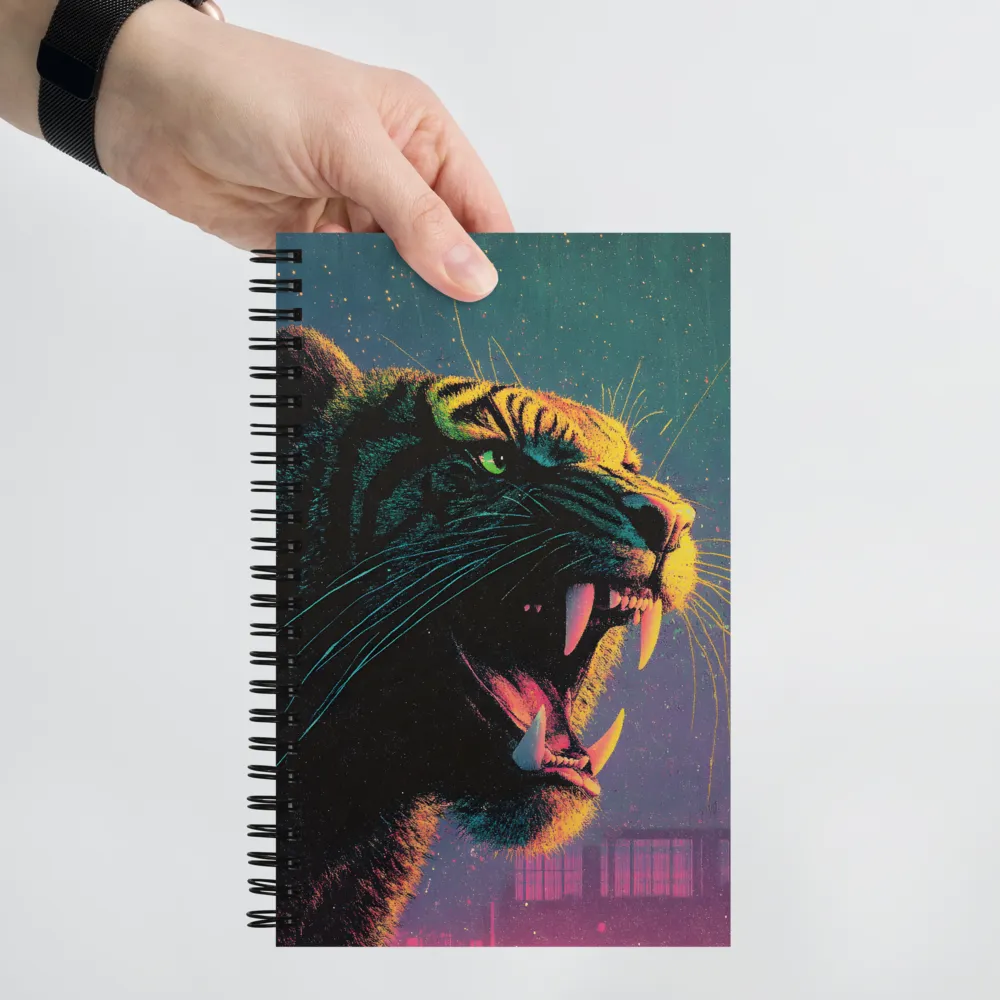 Neon Night Predator 
 Spiral Notebook | 140 pages