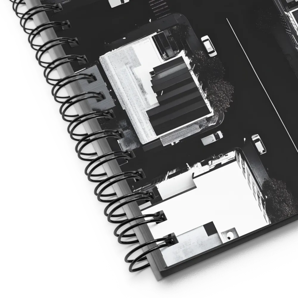 Urban Grid Overhead 
 Spiral Notebook | 140 pages