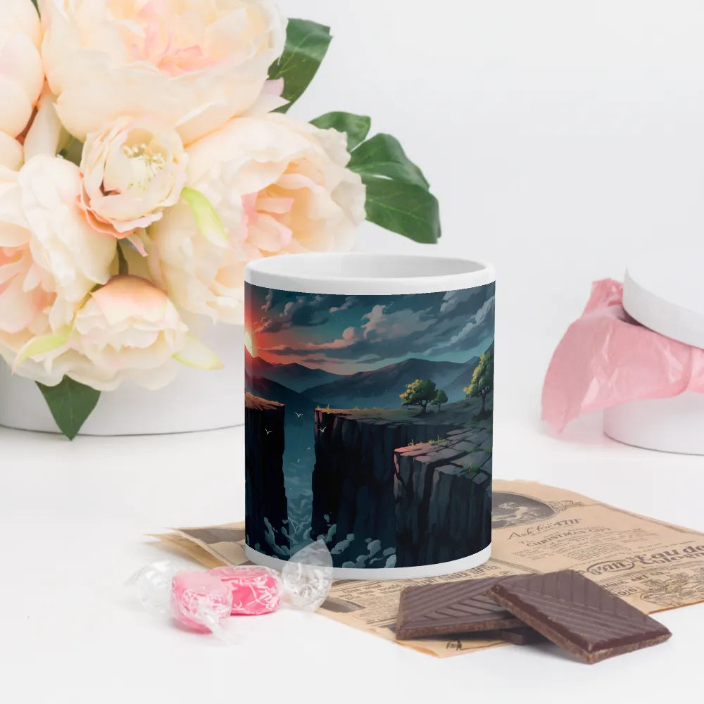 Sunset Rift 
 Mug with Red inside | 15 oz