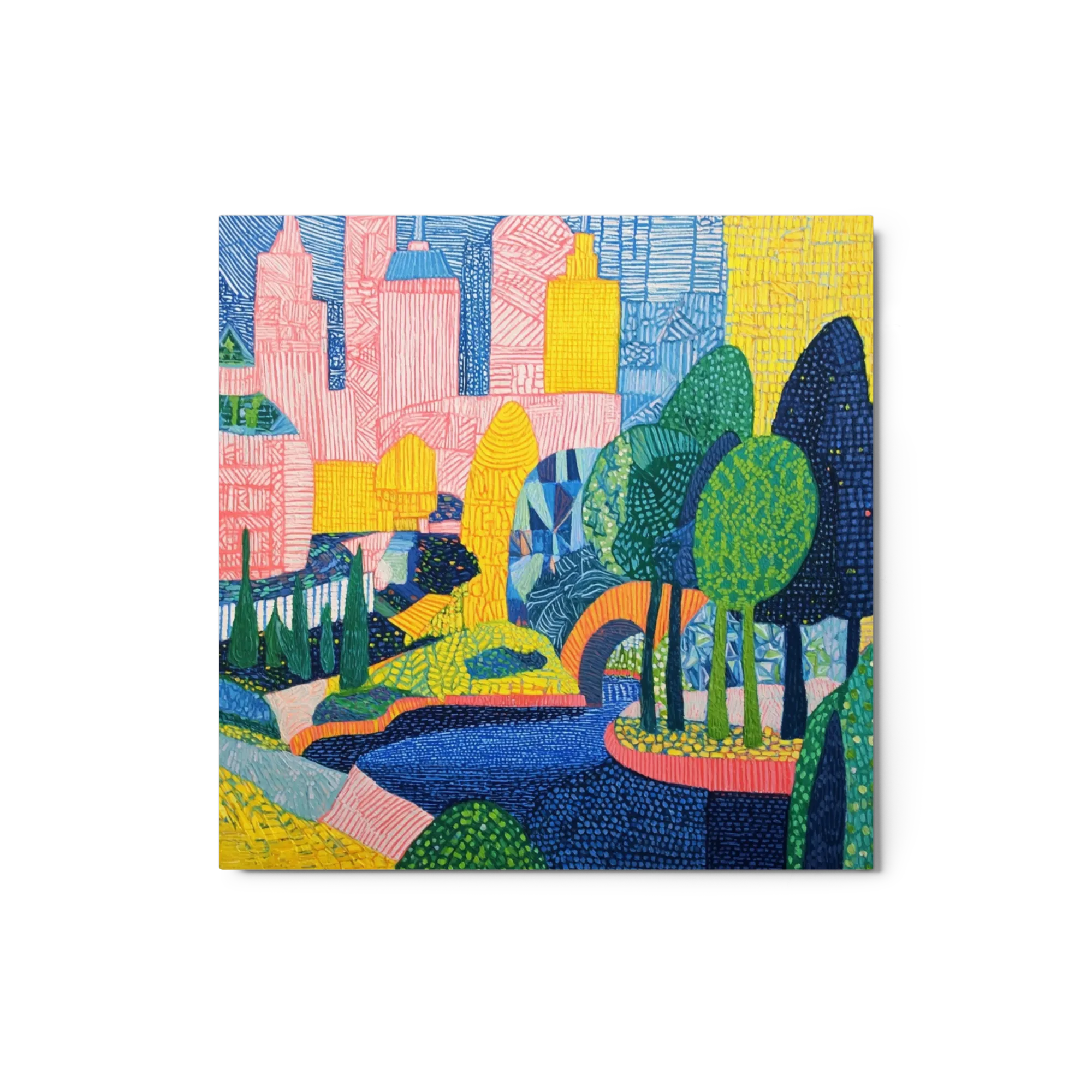 Colorful City and Park