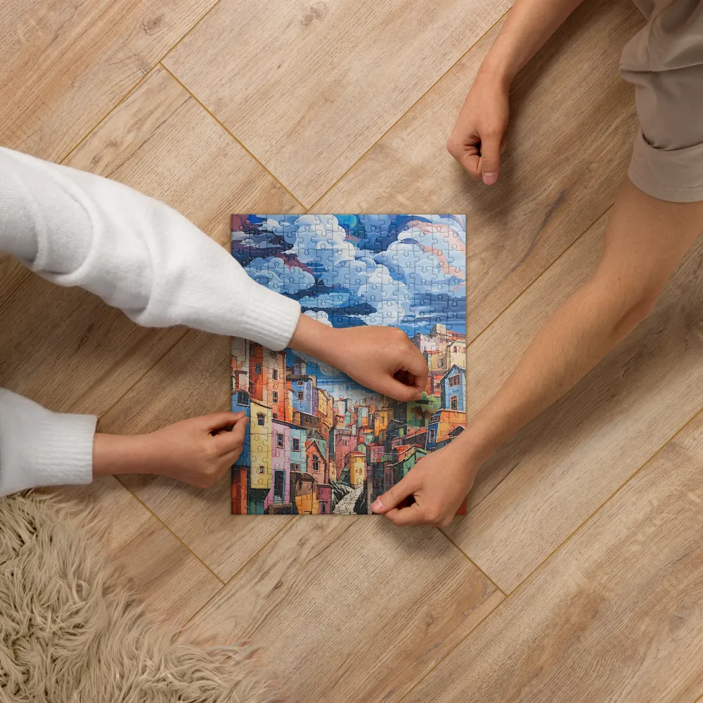 Whimsical Heights: A Vibrant Cityscape