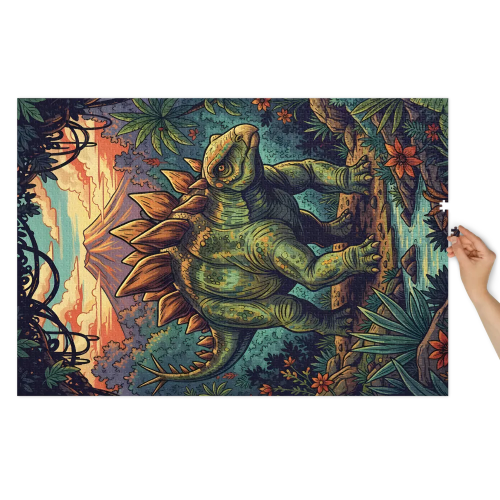 Jungle Stegosaurus | Jigsaw Puzzles