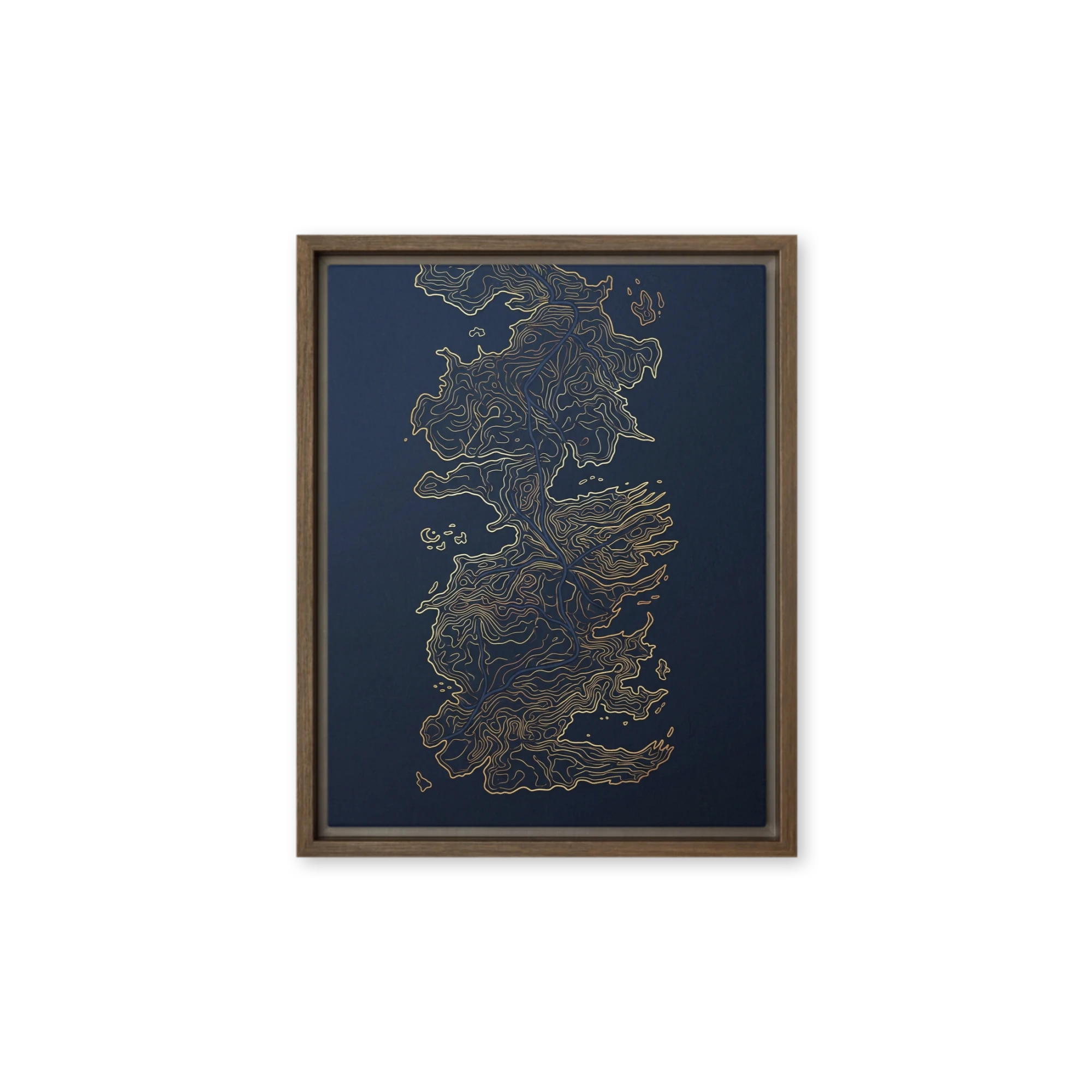 Golden Contour Line