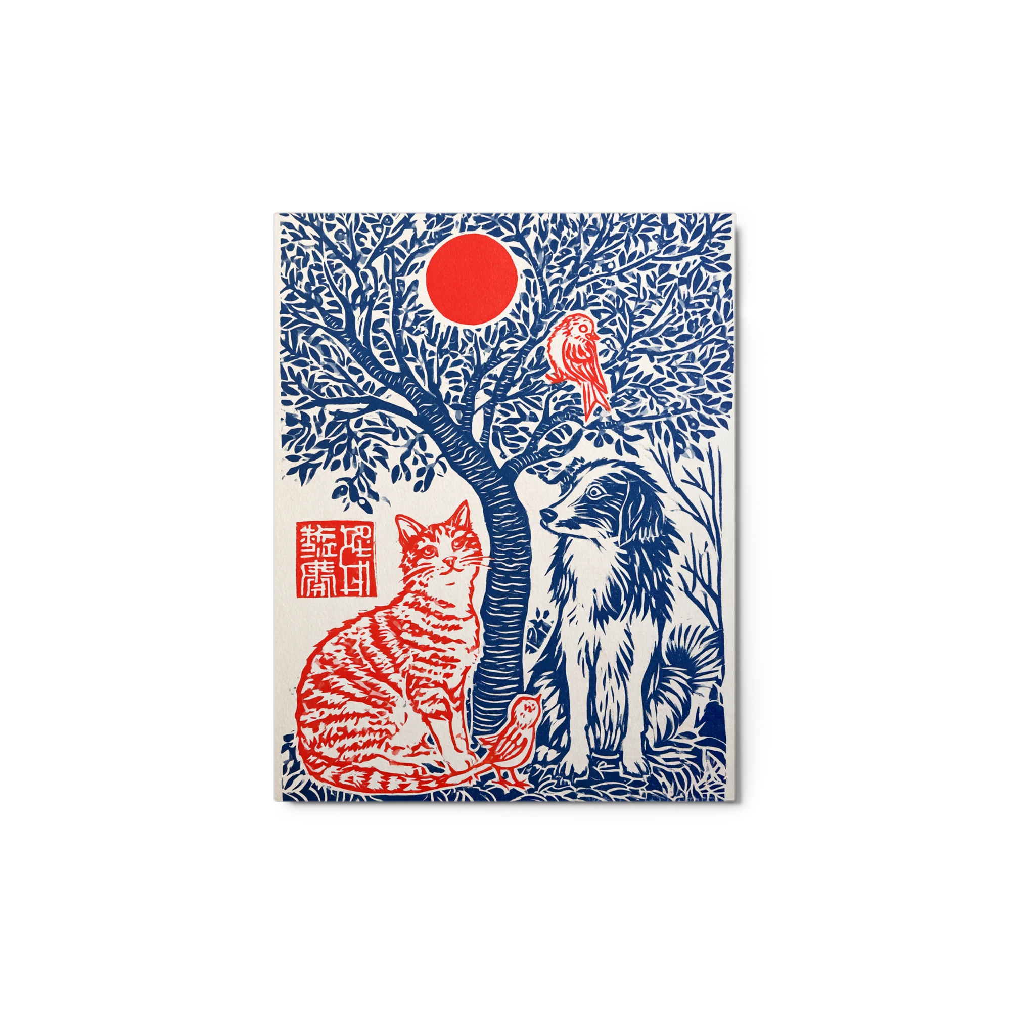 Friends Under the Red Sun | Art Print