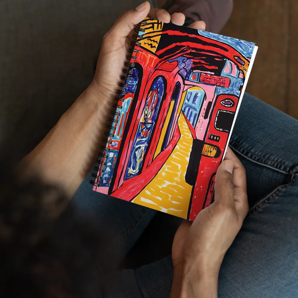 Labyrinthine Cityscape 
 Spiral Notebook | 140 pages
