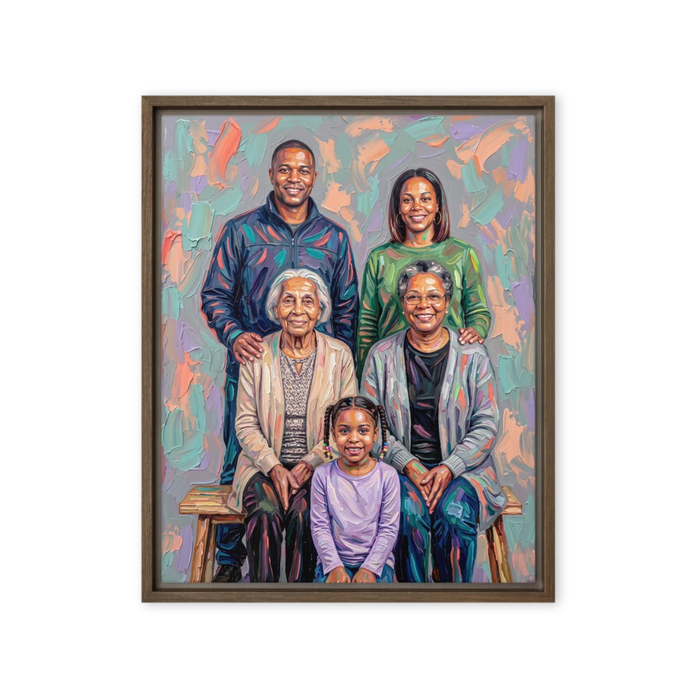 Family Portrait — Rhythmic Impasto